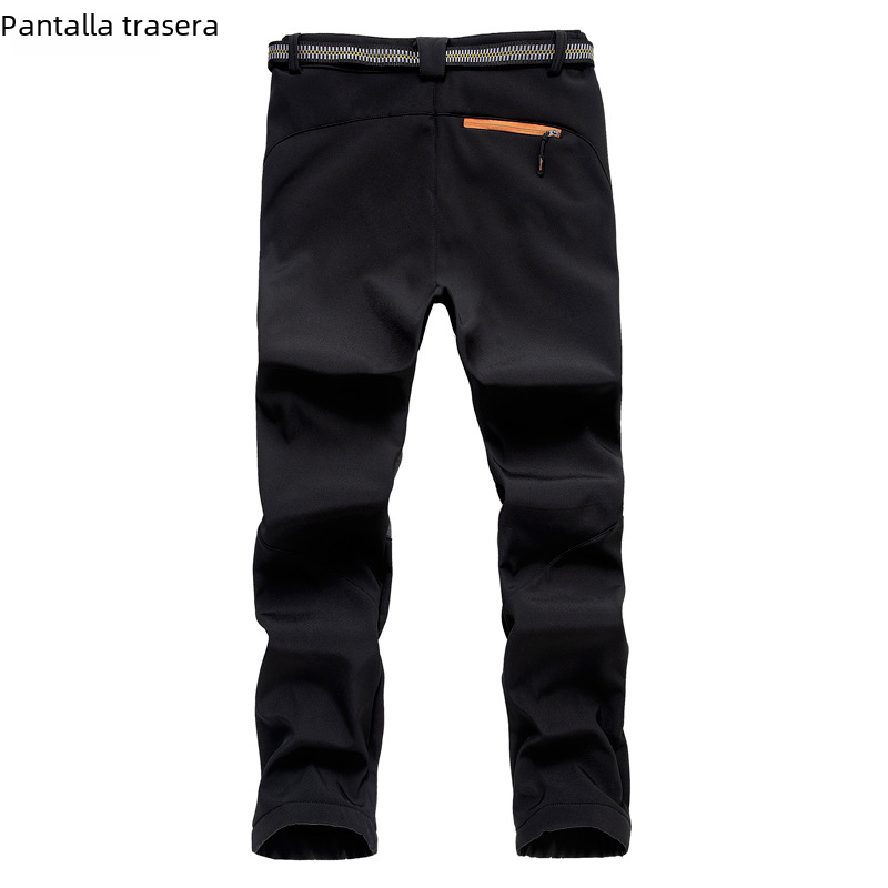 Men's Thermal Waterproof Softshell Pants for Outdoor Sports
